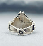 Larry Begay Vintage Native American Navajo Old Kingman Turquoise Sterling Silver Ring-Nativo Arts