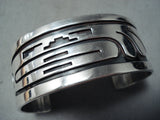 Fantastic Navajo Native American Sterling Silver Overlay Bracelet-Nativo Arts