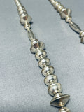 Hand Tooled Vintage Native American Navajo Hammered Sterling Silver Necklace-Nativo Arts