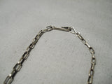 Unique Vintage Native American Navajo Royston Turquoise Sterling Silver Necklace Old-Nativo Arts