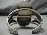 Superlative Vintage Native American Navajo Pilot Mountain Turquoise Sterling Silver Bracelet-Nativo Arts