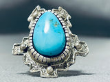 Advanced Silver Work Vintage Native American Navajo Signed Sterling Silver Ring-Nativo Arts