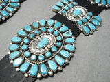 Important Native American Navajo Victor Moses Begay Turquoise Sterling Silver Concho Belt-Nativo Arts