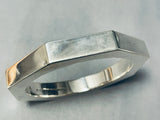 Native American One Of The Best Ever Quality Workmanship Sterling Silver Bangle Bracelet-Nativo Arts