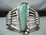 Nez Vintage Native American Navajo Royston Turquoise Sterling Silver Bracelet-Nativo Arts