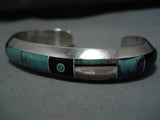 Native American Important Jim Poyer Royston Turquoise Sterling Silver Bracelet-Nativo Arts
