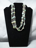 Fantastic Santo Domingo Royston Turquoise Heishi Necklace Native American-Nativo Arts