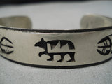 Quality Vintage Hopi Nathtan Fred Sterling Silver Native American Bracelet-Nativo Arts