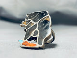 Roaringbear Vintage Native American Zuni Turquoise Sterling Silver Ring-Nativo Arts