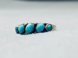 Sweet Vintage Native American Navajo Turquoise Sterling Silver Ring-Nativo Arts