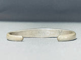 Ghost Inlay Extremely Rare Vintage Native American Navajo Turquoise Sterling Silver Bracelet-Nativo Arts