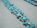 Beautiful Vintage Navajo Turquoise Necklace Native American Old-Nativo Arts