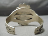 Substantial Vintage Native American Navajo Gilbert Turquoise Sterling Silver Bracelet-Nativo Arts
