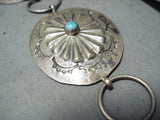 Impressive Vintage Native American Navajo Sleeping Beauty Turquoise Sterling Silver Concho Belt-Nativo Arts