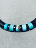 Native American Marvelous Vintage Santo Domingo Shell & Turquoise Necklace-Nativo Arts
