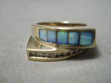 Magnificent Vintage Navajo 14k Gold Opal Native American Ring-Nativo Arts