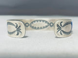 One Of The Finest Vintage Native American Navajo Domed Lapis Sterling Silver Bracelet-Nativo Arts