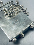 Best Important Vintage Native American Navajo Jewelry Box Sterling Silver Necklace-Nativo Arts
