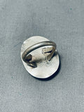 Amazing Vintage Native American Navajo Sky Blue Turquoise Sterling Silver Ring Old-Nativo Arts