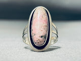 Exceptional Native American Navajo Rhodolyte Sterling Silver Ring-Nativo Arts