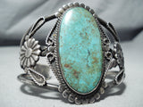 Museum Authentic Vintage Native American Navajo Royston Turquoise Sterling Silver Bracelet-Nativo Arts