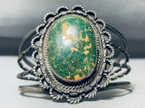 Very Important Vintage Native American Navajo Fox Turquoise Sterling Silver Bracelet-Nativo Arts
