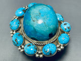The Best Native American Navajo Bulbous Turquoise Sterling Silver Bracelet-Nativo Arts