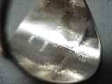 Signed Native American Navajo Sterling Silver 14k Gold Kokopelli Ring-Nativo Arts