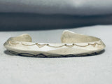 Eddy Platero Vintage Native American Laguna Sterling Silver Bracelet-Nativo Arts