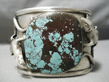 Museum Native American Detailed Gecko Turquoise Sterling Silver Bracelet-Nativo Arts