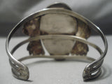 Opulent Vintage Native American Navajo Royston Turquoise Flank Sterling Silver Bracelet Old-Nativo Arts