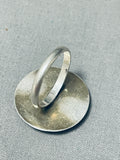 Hand Hammered Domed Vintage Native American Navajo Sterling Silver Bubble Ring-Nativo Arts