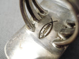 One Of The Best Vintage Native American Navajo Tommy Jackson Turquoise Sterling Silver Ring-Nativo Arts