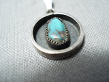 Marvelous Vintage Native American Navajo Royston Turquoise Sterling Silver Pendant-Nativo Arts