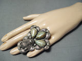 Jake Francosa San Felipe Turquoise Sterling Silver Buffalo Ring-Nativo Arts