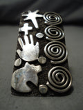 Marvelous Vintage Native American Navajo Dragonfly Cross Sterling Silver Ring-Nativo Arts