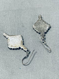 Gorgeous Vintage Native American Navajo Sugulite Cluster Sterling Silver Earrings-Nativo Arts