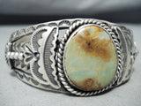 Superior Vintage Native American Navajo Royston Turquoise Sterling Silver Bracelet Old-Nativo Arts