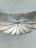 One Of The Best Vintage Native American Navajo Cleopatra Sterling Silver Necklace-Nativo Arts