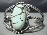 Museum Vintage Native American Navajo Carico Lake Turquoise Sterling Silver Bracelet Old-Nativo Arts