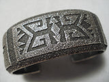 One Of The Most Rare Vintage Native American Navajo Thomas Singer Sterling Silver Bracelet-Nativo Arts