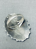 One Of The Finest Vintage Native American Zuni Turquoise Sterling Silver Ring Old-Nativo Arts