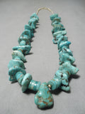 Newsworthy Vintage Navajo Royston Turquoise Necklace Native American Old-Nativo Arts