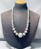 Authentic Vintage Native American Navajo Hand Tooled Sterling Silver Necklace-Nativo Arts