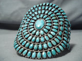 Authentic Best Vintage Native American Navajo Larry Begay Turquoise Sterling Silver Bracelet-Nativo Arts