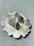 Native American Best Vintage Al Sanchez Midnight Lapis Sterling Silver Ring-Nativo Arts