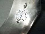 One Of The Best Vintage Native American Navajo Gold Sterling Silver Bracelet-Nativo Arts