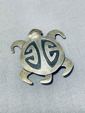 Delightful Vintage Native American Navajo Sterling Silver Turtle Pin/pendant-Nativo Arts