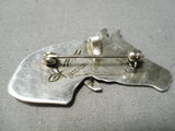 Native American Detailed Important Nel Morton Horse Sterling Silver Pin-Nativo Arts
