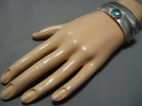 Exquisite Vintage Native American Navajo Royston Turquoise Sterling Silver Bracelet Old-Nativo Arts